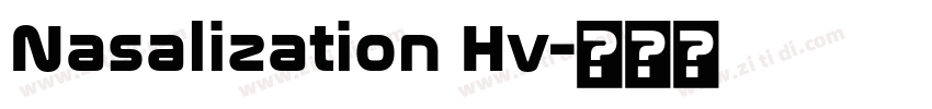 Nasalization Hv字体转换